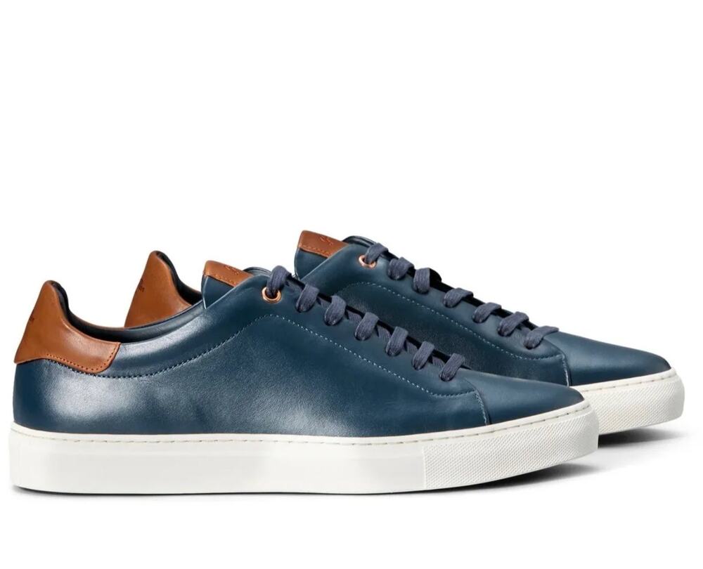 Good Man Brand LEGEND-LO Top Sneaker Navy Dark Vachetta Size 9.5